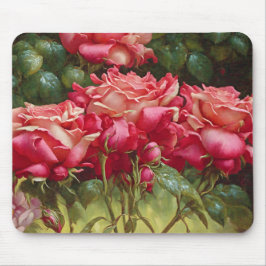 Haufen Rote Rosen Pad Whimsical Art Mousepad
