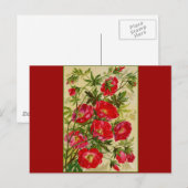 Haufen roter Blume Postkarte (Vorne/Hinten)