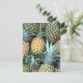 Haufen tropisch-hawaiianische Ananas Postkarte (Stehend Vorderseite)