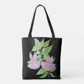 Haufen von hübsch rosa Blume und Blütenblättern Tasche (Rückseite)