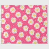 Haufen weißer Milchmuster im rosa Hintergrund Geschenkpapier (Flach)