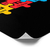 Häufig auftretende Autismus-Elemente Poster (Ecke)