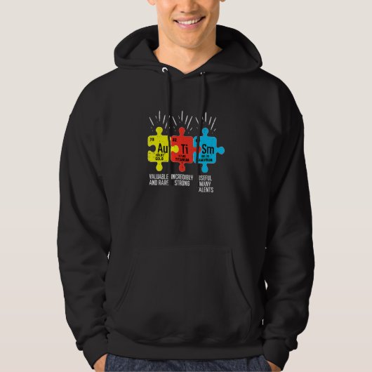 Häufig auftretende Autismus-Elemente - Sensibilisi Hoodie (Vorderseite)