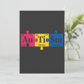 Häufig auftretende Autismus-Elemente Tischtenniswi Einladung (Stehend Vorderseite)