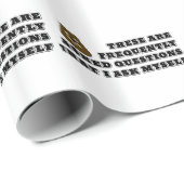 Häufig gefragt Fragen, die ich mir selbst gefragt  Geschenkpapier (Rolleneckpunkt)