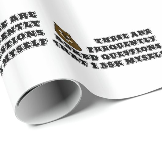 Häufig gefragt Fragen, die ich mir selbst gefragt Geschenkpapier (Rolleneckpunkt)