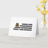 Häufig gefragt Fragen, die ich mir selbst gefragt Karte (Gelbe Blume)