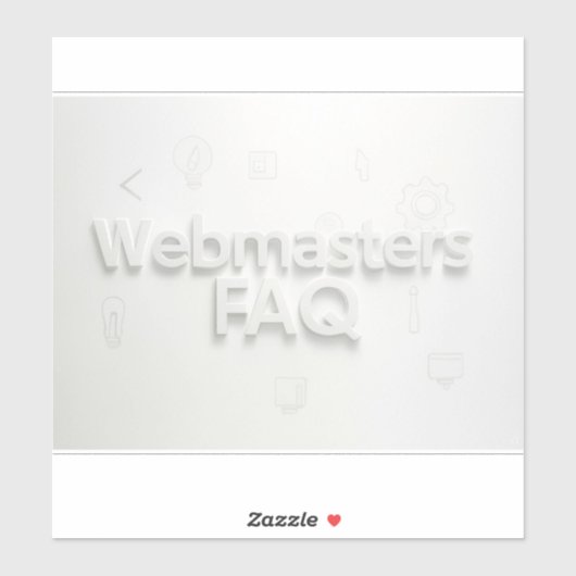 Häufig gestellte Fragen zu Webmasters Aufkleber (Blatt)