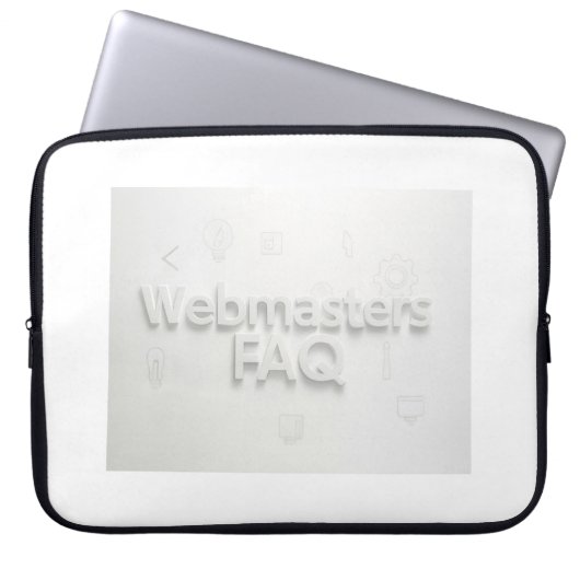 Häufig gestellte Fragen zu Webmasters Laptopschutzhülle (Vorderseite)