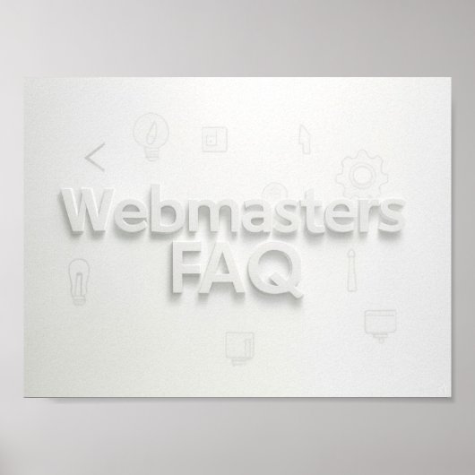 Häufig gestellte Fragen zu Webmasters Poster (Vorne)