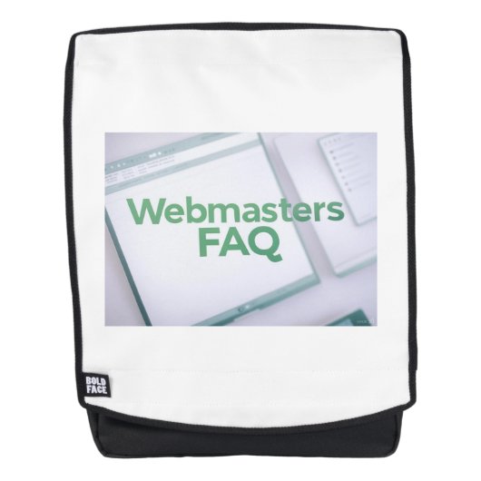 Häufig gestellte Fragen zu Webmasters Rucksack (Vorderseite)