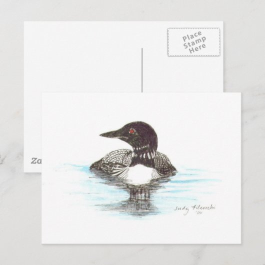 Häufig Loon Postkarte (Vorne/Hinten)