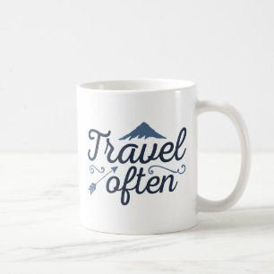 Häufig reisen kaffeetasse