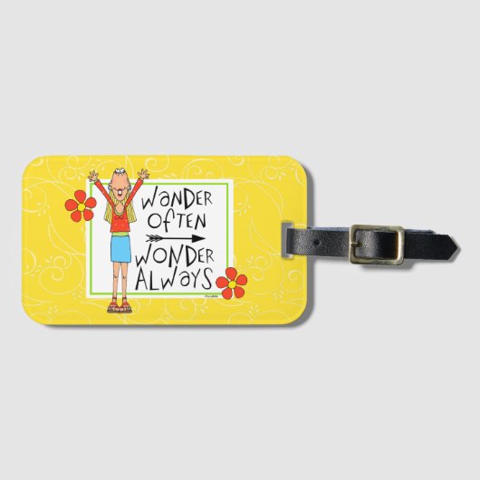 Häufig wandern Wunder immer Gepäckanhänger (Vorderseite (Horizontal))