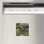 Häufig (Weißschwanz) Hirsche - Audubon-Quadrupeds Magnet (In Situ (Geschirrspüler))