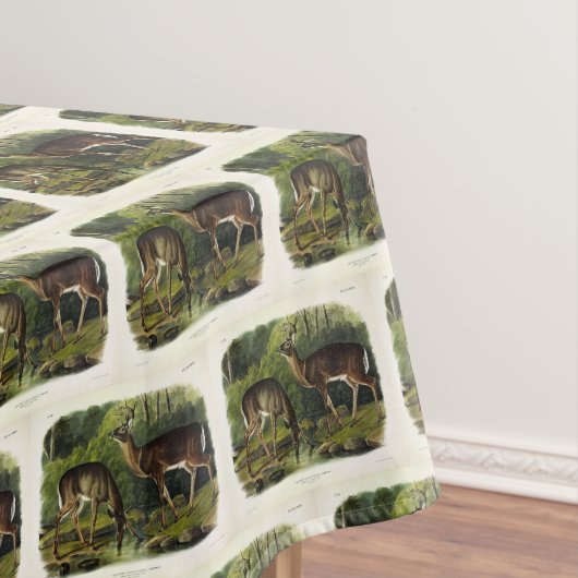 Häufig (Weißschwanz) Hirsche - Audubon-Quadrupeds Tischdecke (Beispiel)