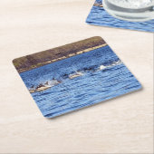 Häufige Delphine treiben Untersetzer (angewinkelt)