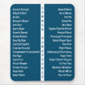 Häufige Homophone Englische Rechtschreibreferenz Mousepad (Vorne)