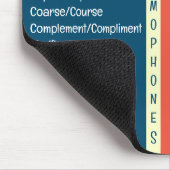 Häufige Homophone Englische Rechtschreibreferenz Mousepad (Ecke)