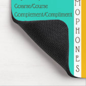 Häufige Homophone Englische Rechtschreibreferenz Mousepad (Ecke)