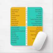 Häufige Homophone Englische Rechtschreibreferenz Mousepad (Mit Mouse)