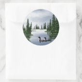 Häufige Löwen Runder Aufkleber (Tasche)