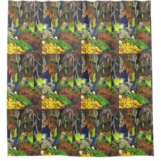 Häufige Themen der menschlichen Interaktion, Budap Duschvorhang (Vorderseite)