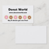 "Häufiger Besucher-" (6 Schaumgummiringe) Treuekarte (Vorne/Hinten)