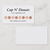 "Häufiger Besucher-" (8 Schaumgummiringe) Treuekarte (Vorne/Hinten)