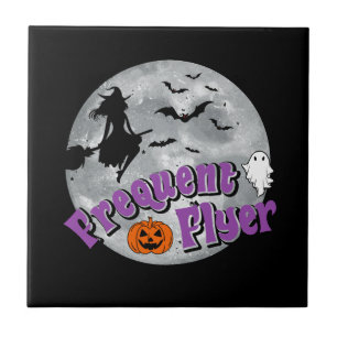 Häufiger Flyer Halloween Rotzspieß Broomstick Fliese