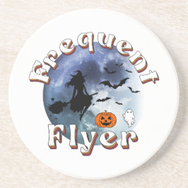 Häufiger Flyer Halloween Rotzspieß Broomstick Getränkeuntersetzer