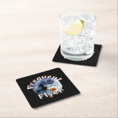 Häufiger Flyer Halloween Rotzspieß Broomstick Rechteckiger Pappuntersetzer (Vor Ort)