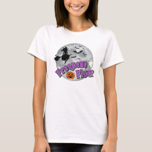 Häufiger Flyer Halloween Rotzspieß Broomstick T-Shirt
