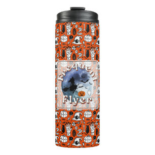 Häufiger Flyer Halloween Rotzspieß Broomstick Thermosbecher