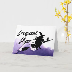 Häufiger Flyer Witch Funny Halloween Grußkarte Karte