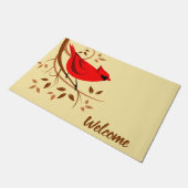 Häufiger Kardinal Fußmatte (Schrägansicht)