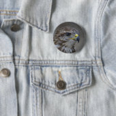 Häufiges Bussard-Portrait Button (Beispiel)