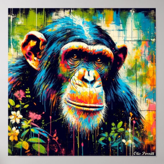 HÄUFIGES CHIMPANZEI 5 POSTER (Vorne)