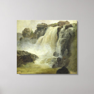 Haugfoss in Norwegen, 1827 Leinwanddruck