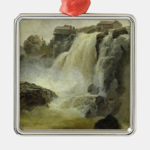 Haugfoss in Norwegen, 1827 Ornament Aus Metall