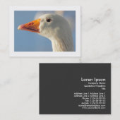 Haughty Gans (grenzt) Visitenkarte (Vorne/Hinten)