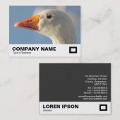 Haughty White Goose Visitenkarte (Vorne/Hinten)