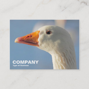 Haughty White Goose Visitenkarte