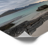 Haukland Beach Lofoten Poster (Ecke)