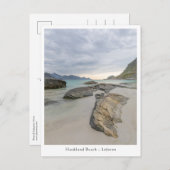 Haukland Beach Lofoten Postkarte (Vorne/Hinten)