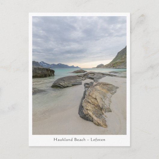 Haukland Beach Lofoten Postkarte (Vorderseite)