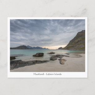 Haukland Beach Postkarte