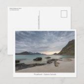 Haukland Beach Postkarte (Vorne/Hinten)