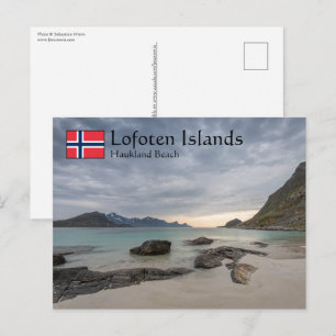 Haukland Beach Postkarte