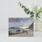 Haukland Beach Postkarte (Stehend Vorderseite)